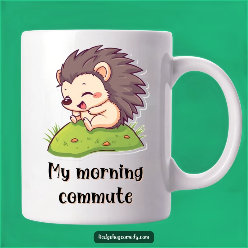 Funny Hedgehog Rolling Hill Mug - Perfect Joyful Gift for Animal Lovers!