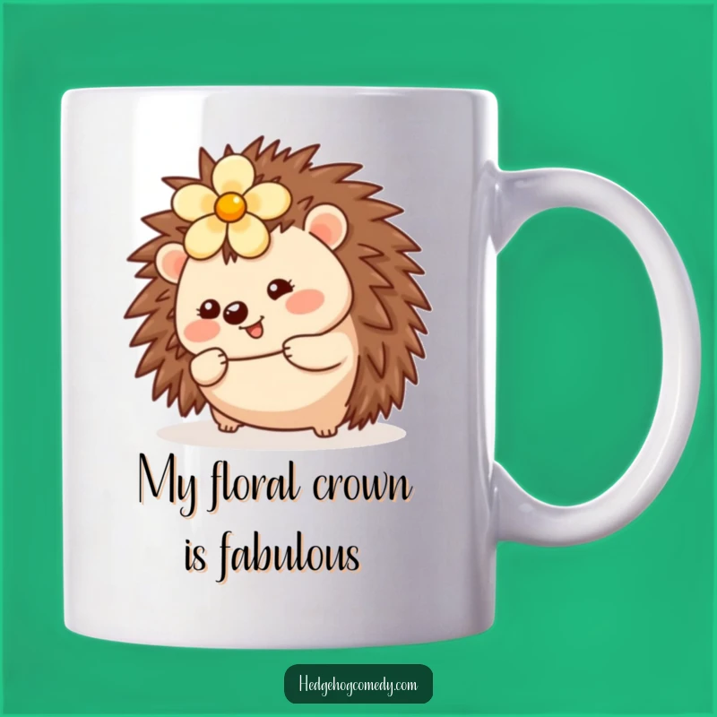 Funny Kawaii Hedgehog Rolling Mug - Adorable & Cheerful Animal Gift
