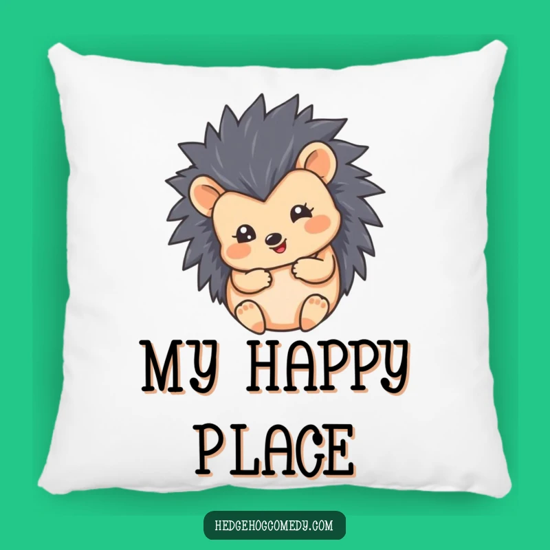 Funny Hedgehog Ball Pillow: Cozy Round Hedgehog Cushion - Adorable Comfort Gift