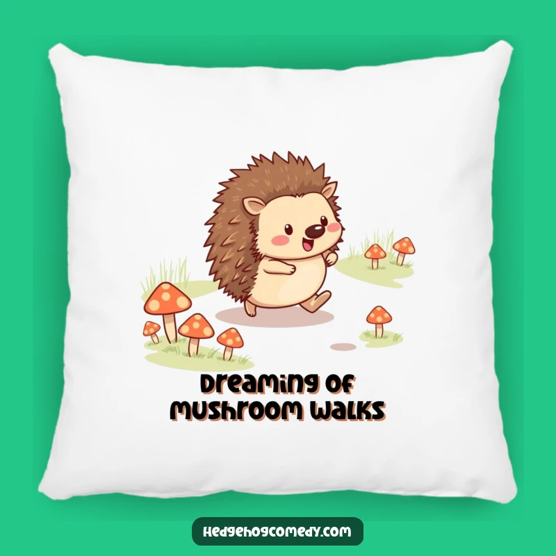 Funny Hedgehog Skipping Pillow: Cozy Comfort on a Cheerful Journey