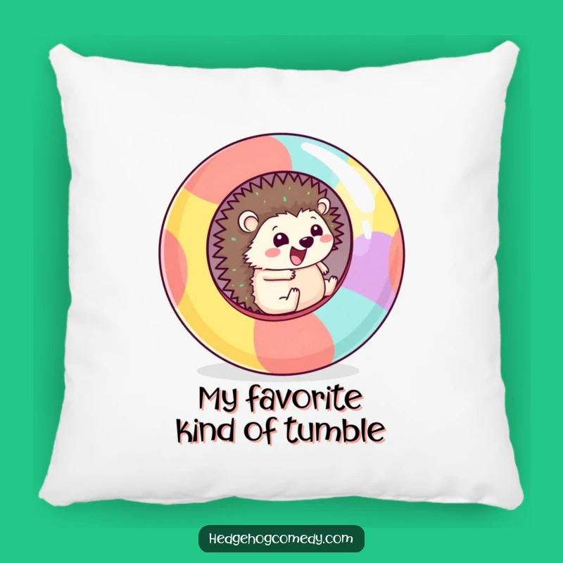 Funny Kawaii Hedgehog Rolling Pillow: Cozy Adventure Cushion Gift