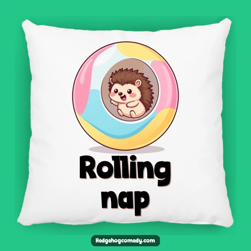 Funny Rolling Hedgehog Pillow: Cute Kawaii Ball Cushion
