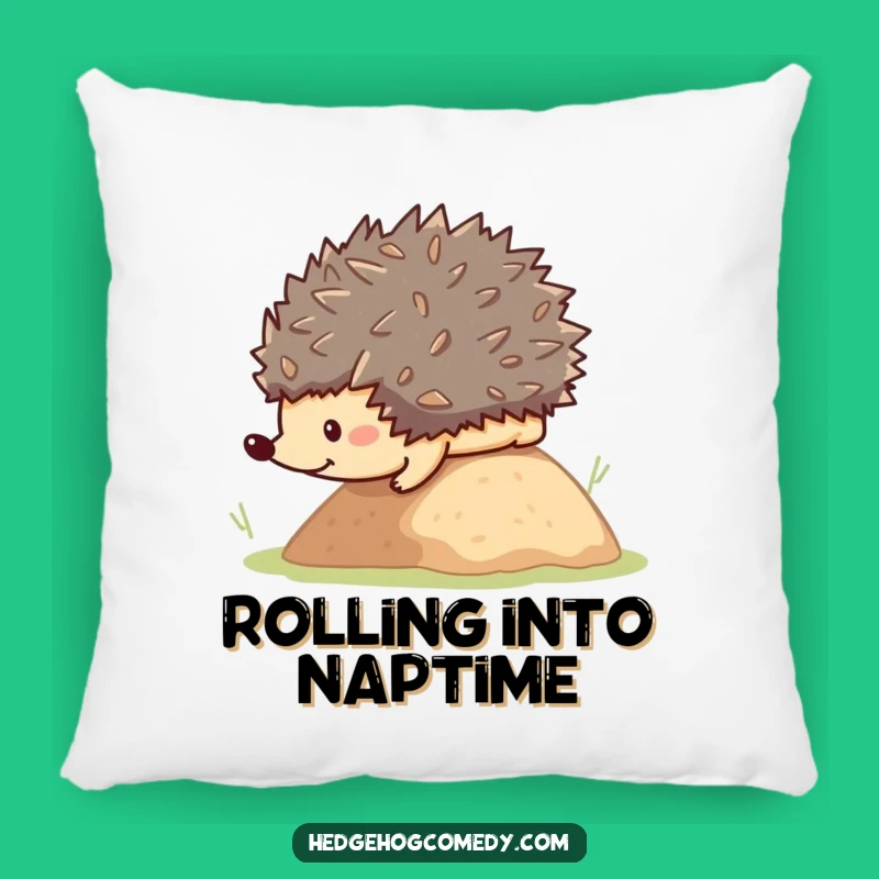 Funny Rolling Hedgehog Pillow: Soft Kawaii Animal Cushion, A Hilarious Gift for Cozy Moments