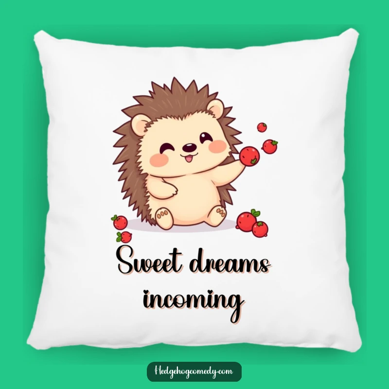 Funny Kawaii Hedgehog Berry Juggling Pillow - Cozy Prickly Pal for Playful Comfort Gift