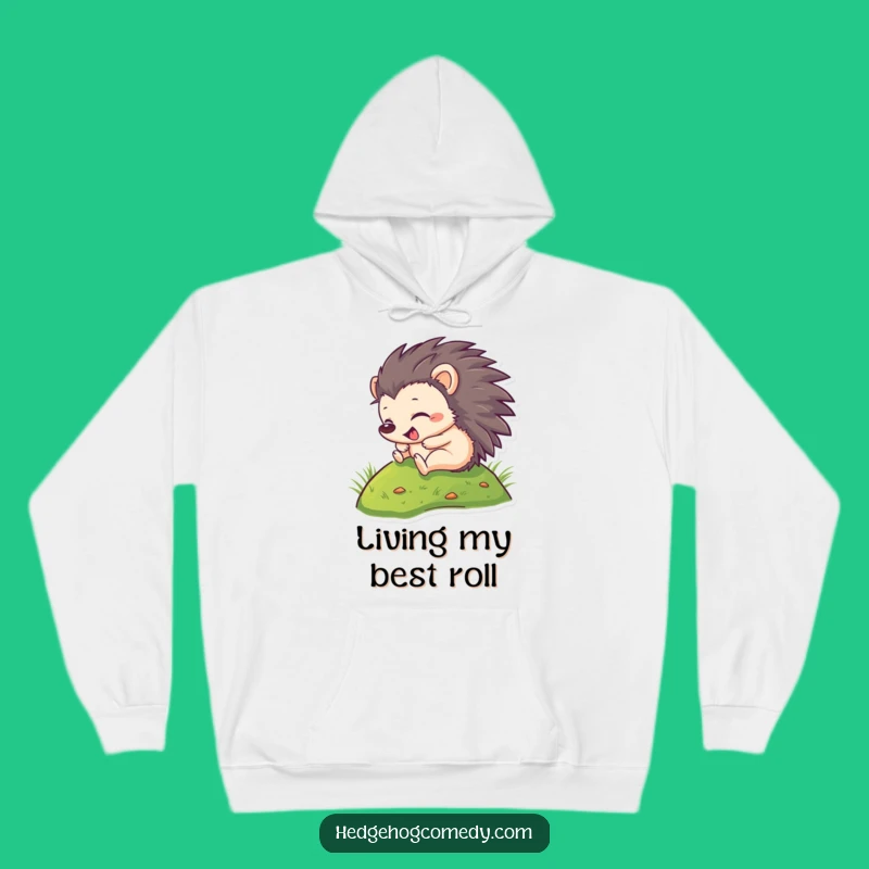 Funny Hedgehog Rolling Hoodie - Cozy & Hilarious Gift for All!