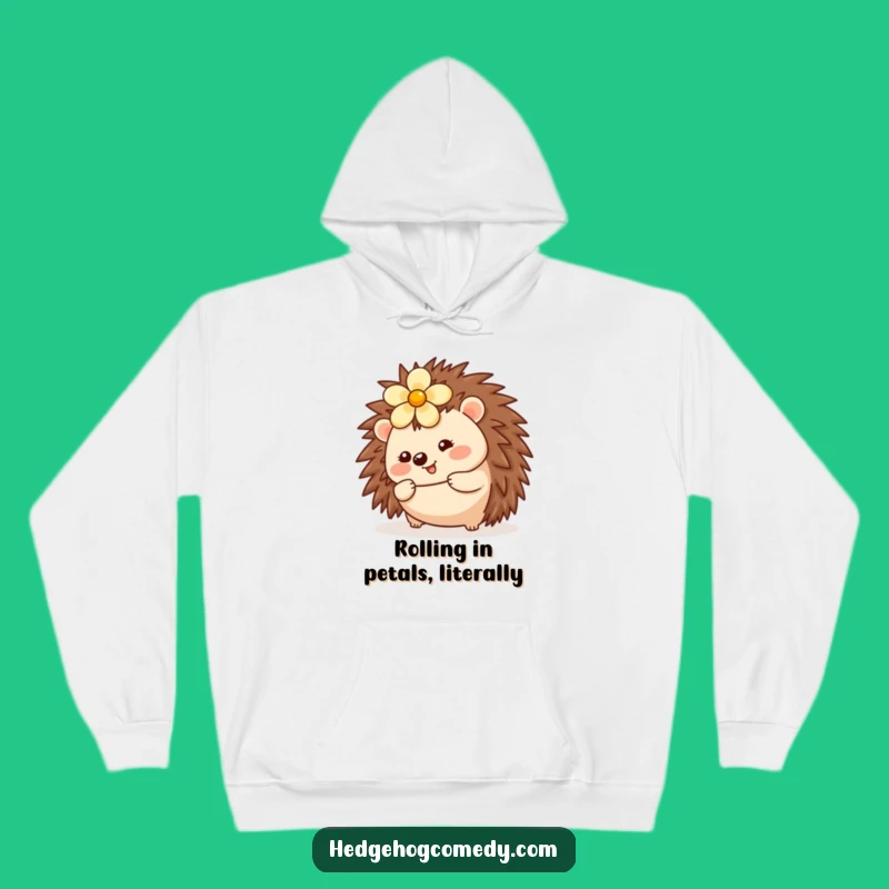 Funny Kawaii Hedgehog Rolling Hoodie - Cozy & Cheerful Casual Wear Gift