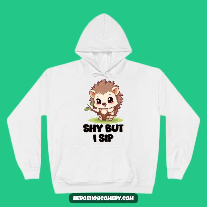 Funny Hedgehog Twig Hoodie: Cozy Up with This Playful and Humorous Design!