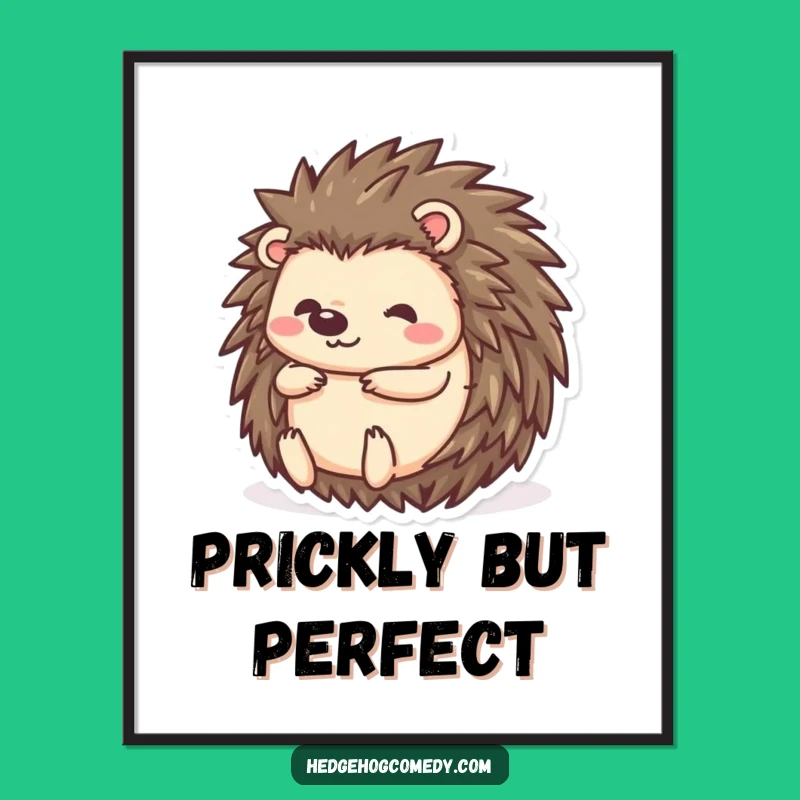 Free Printable Wall Art: Funny Hedgehog Art, Adorable Downloadable Decor