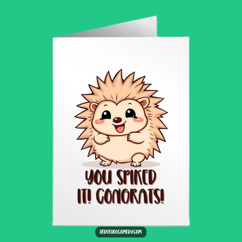 Free Printable Congrats Card: Wiggling Spines, Your Energetic Downloadable Gift!