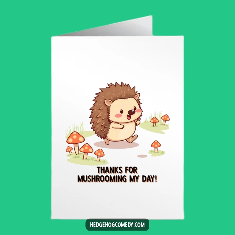 Free Printable Hedgehog Path Thank You Card - Delightful Downloadable Gift for Appreciation!