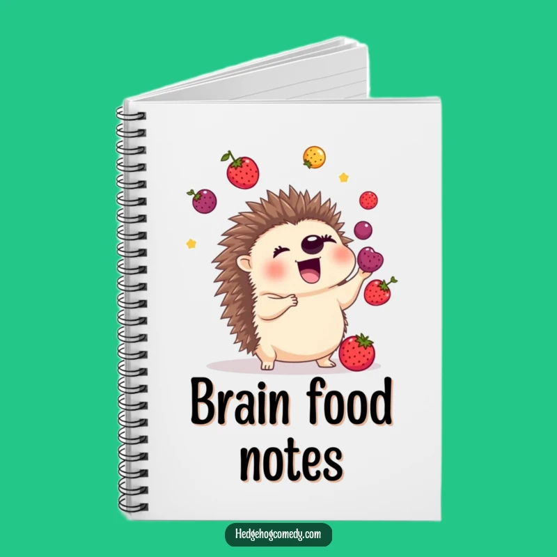 Funny Juggling Hedgehog Notebook: Berry Ideas, Perfect Gift for Writers