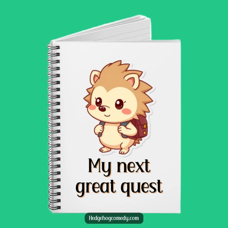 Funny Hedgehog Backpack Notebook: Jot Down Ideas with Curiosity, Gift!