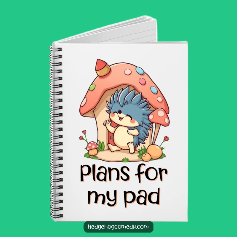 Funny Hedgehog Decorating Notebook: Plan Your Projects with Charm, Gift!