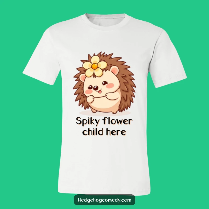 Funny Kawaii Hedgehog Rolling T-Shirt - Wearable Joyful Art Gift