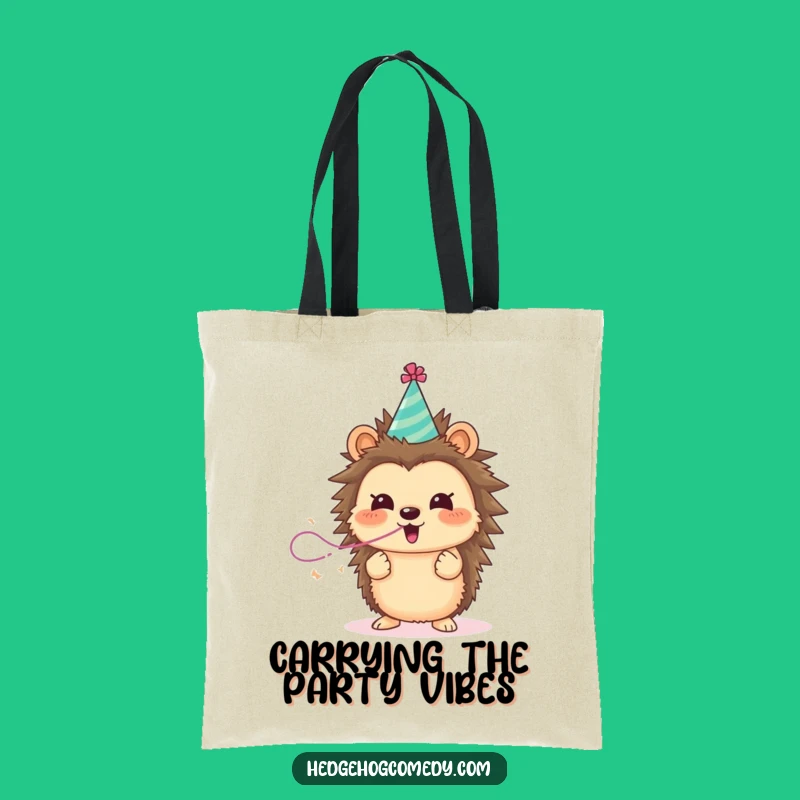Funny Hedgehog Party Tote Bag - Your Hilarious Accessory for Errands